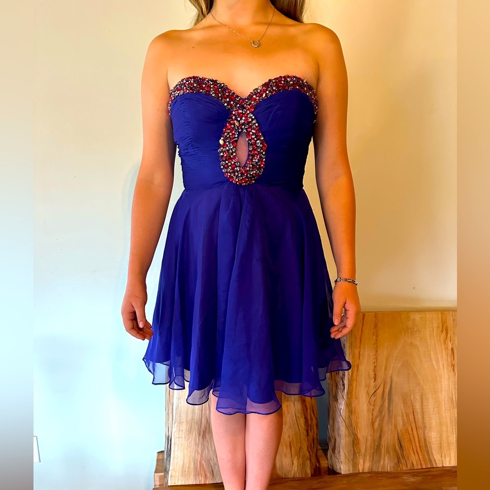 Purple Sherri Hill prom dress size 8